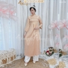 Áo dài cách tân nữ gấm hồng đất dáng suông xưa Chaang may sẵn áo dài bầu xuông rộng dự tiệc cưới lễ tết đẹp ADC755
