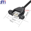 Dây nối dài USB TO 5P 25cm có ốc  bắt vỏ máy