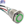 Nút nhấn nhả kim loại 12mm có đèn ( 12V- xanh lá)