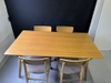 Bàn ăn 4 ghế PVN717 150x80x70