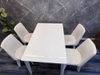 Bàn ăn 4 ghế PVN1749 D130cm N80cm C71cm