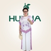 Đồ bộ lụa trung niên hoa văn sang trọng Tk25 – Bộ quần áo mặc nhà, đi chơi, quà tặng cho mẹ ý nghĩa | HUY HÀ