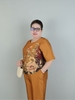 (Mã E236) - Đồ bộ trung niên nữ HUY HÀ , chất vải lụa tơ tằm , áo cổ tròn quần 9 tấc
