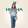 (Mẫu HA30) - Đồ trung niên nữ HUY HÀ, chất vải lụa tơ tằm, áo cổ tròn quần 9 tấc