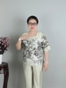 Đồ Bộ Lụa Trung Niên 9 Tấc HA60 – Bộ Mặc Nhà Cao Cấp In Hoa Thanh Lịch, Form Rộng Thoải Mái, Quà tặng mẹ, tặng bà | HUY HÀ