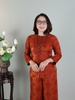 Pháp Phục Trung Niên LT30, Silk Óng Cao Cấp – Lụa In Hoa Sang Trọng Dáng Suông Quà Tặng Mẹ | HUY HÀ