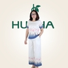 (Lụa 42) Đồ Bộ Lụa Tơ Tằm Mặc Nhà Cao Cấp Dáng Suông Thanh Lịch Cho Nữ Trung Niên | HUY HÀ