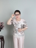 Đồ Bộ Lụa Trung Niên 9 Tấc HA60 – Bộ Mặc Nhà Cao Cấp In Hoa Thanh Lịch, Form Rộng Thoải Mái, Quà tặng mẹ, tặng bà | HUY HÀ