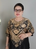 (Mẫu HA10) - Đồ bộ trung niên HUY HÀ - Lụa tơ tầm
