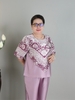 (Mẫu HA10) - Đồ bộ trung niên HUY HÀ - Lụa tơ tầm