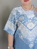 (Mẫu HA10) - Đồ bộ trung niên HUY HÀ - Lụa tơ tầm