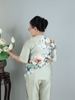 Đồ Bộ Lụa Nữ Trung Niên 9 Tấc HA58 - Bộ Đồ Kiểu Cho Mẹ Thiết Kế Hoa Sang Trọng, Tôn Dáng, Che Khuyết Điểm | HUY HÀ