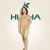 (Mẫu N14) đồ bộ trung niên nữ, set quần lửng , chất vải lụa tơ tăm ,áo cổ tròn ngắn tay