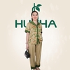 (Mẫu B58) Pijama nữ trung niên , thương hiệu HUY HÀ , chất vải lụa tơ tăm