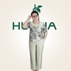 Đồ Bộ Lụa Trung Niên 9 Tấc HA60 – Bộ Mặc Nhà Cao Cấp In Hoa Thanh Lịch, Form Rộng Thoải Mái, Quà tặng mẹ, tặng bà | HUY HÀ