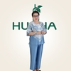 (Mẫu HA10) - Đồ bộ trung niên HUY HÀ - Lụa tơ tầm