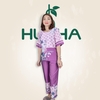 (Mẫu T34 ) Đồ bộ trung niên Huy Hà : cổ tròn , tay lỡ , quần 9 tất , chất vải tơ tằm