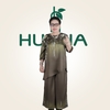 (Mẫu TK16) - Đồ trung niên nữ HUY HÀ, vải lụa tô châu, áo vạt xéo phom dài , quần ống rộng