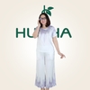 (Lụa 40) Đồ Bộ Trung Niên - Bộ Lụa Tơ Tằm Mặc Nhà Cao Cấp Dáng Suông Thoải Mái | HUY HÀ