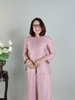 Pháp Phục Trung Niên LT30, Silk Óng Cao Cấp – Lụa In Hoa Sang Trọng Dáng Suông Quà Tặng Mẹ | HUY HÀ