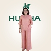 Đồ Bộ Trung Niên LT32, Silk Óng Cao Cấp – Hoạ tiết Hoa Đính Ngọc Sang Trọng Cho Mẹ | HUY HÀ