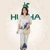 (Mã A10) Đồ bộ trung niên cổ tim HUY HÀ - mẫu lụa thường ngày