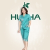 (Mẫu B18) Pijama thương hiệu HUY HÀ , chất vải lụa tơ tằm