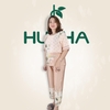 (Mẫu T34 ) Đồ bộ trung niên Huy Hà : cổ tròn , tay lỡ , quần 9 tất , chất vải tơ tằm