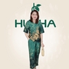 (Mã E126) Đồ bộ trung niên HUY HÀ , bộ lụa vải tơ tằm cao cấp mềm mại , kiểu dáng cổ tròn tay ngắn quần 9 tấc