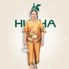 (Mẫu E116) Đồ bộ trung niên HUY HÀ - bộ lụa vải tơ tằm cao cấp mềm mại  , kiểu dáng cổ tròn  tay ngắn