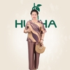 (Mã E152) Đồ bộ trung niên HUY HÀ  , bộ lụa vải tơ tằm cao cấp , áo cổ tròn tay ngắn , quần 9 tấc
