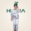 (Mã E78) Đồ bộ Trung Niên HUY HÀ - mẫu lụa mặc nhà