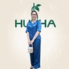 (Mã G01) -Đồ bộ trung niên Huy Hà : cổ trụ , tay lỡ , áo gấm-quần dài lụa