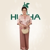 (Mẫu G07) -Đồ bộ trung niên Huy Hà : cổ trụ , tay lỡ , quần dài ,gấm bộ