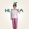 (Mẫu HA12) - Đồ bộ trung niên HUY HÀ - Lụa tơ tầm