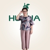 (Mẫu HA12) - Đồ bộ trung niên HUY HÀ - Lụa tơ tầm