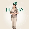 (Mẫu HA14) - Đồ bộ trung niên HUY HÀ - Lụa tơ tằm