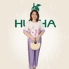 (Mẫu HA16) - Đồ trung niên nữ HUY HÀ, chất vải lụa tơ tằm, áo cổ tròn quần 9 tất