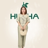 (Mẫu HA26) - Đồ trung niên nữ HUY HÀ, chất vải lụa tơ tằm, áo cổ tròn quần 9 tất