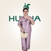 (Mẫu HA52) - Bộ lụa mặc nhà mềm mịn thoáng mát form rộng tay lỡ che bắp tay - Quà tặng mẹ | HUY HÀ