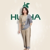 (Mã lụa 16)Đồ bộ trung niên, bộ lụa chất vải tơ tằm, kiểu dáng cổ tròn quần 9t