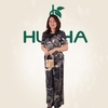 (Mẫu M15) - Đồ trung niên nữ HUY HÀ , lụa tơ tầm - quần dài ống rộng , tay ngắn