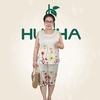(Mã N28) - Đồ bộ Huy Hà ,chất vải lụa tơ tầm, quần lửng  ,áo cổ tròn -SN