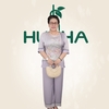 (Mẫu PP Lụa 01) - Đồ trung niên nữ HUY HÀ, Lụa tơ tầm , quần dài ống suông , tay lở