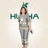 (Mã T25) Đồ bộ trung niên nữ , thương hiệu HUY HÀ  , chất vải lụa tơ tằm  , áo cổ tròn  , quần 9 tấc