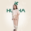 (Mẫu T34 ) Đồ bộ trung niên Huy Hà : cổ tròn , tay lỡ , quần 9 tất , chất vải tơ tằm