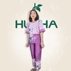 (Mẫu T34 ) Đồ bộ trung niên Huy Hà : cổ tròn , tay lỡ , quần 9 tất , chất vải tơ tằm