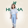 (Mẫu T34 ) Đồ bộ trung niên Huy Hà : cổ tròn , tay lỡ , quần 9 tất , chất vải tơ tằm
