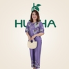 (Mã T36 ) Đồ bộ trung niên Huy Hà : cổ tròn , tay lỡ , quần 9 tất , chất vải tơ tằm