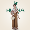 (Mẫu TC50 ) - Đồ bộ trung niên Huy Hà : cổ tròn , tay liền , quần dài , vải tô châu
